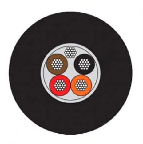 可承重，聚氨酯护套水下电缆，适用于海洋调查仪器设备的水下连接电缆需求