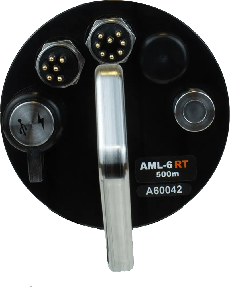 AML-6 多参数传感器，支持 CTD 数据与多种海洋学参数同步测量，传感器模块化设计，可现场更换。